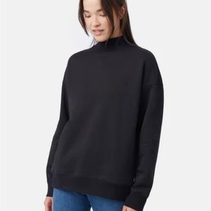 Tentree Oversized Mockneck Crew fleece sweatshirt